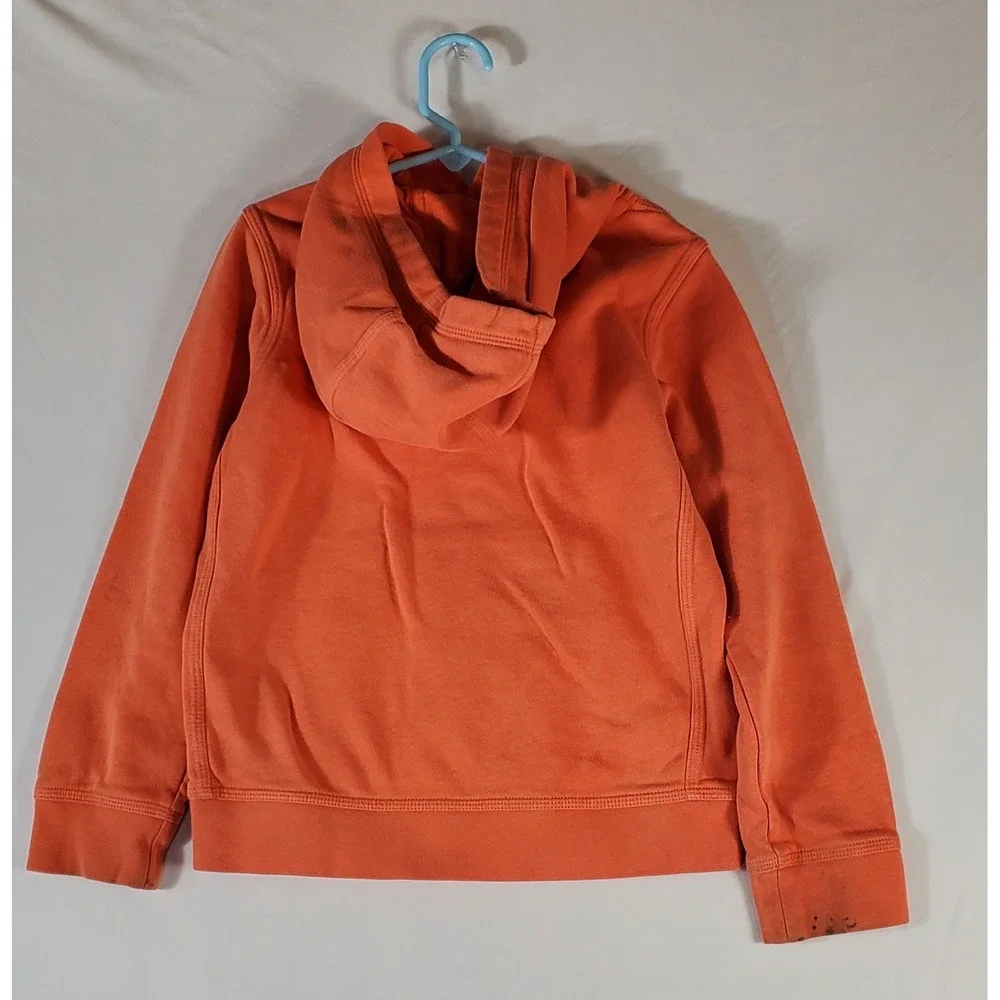 Nike Boys Orange Graphic Logo‎ Pullover Hoodie Sweatshirt Size XS Standard Fit